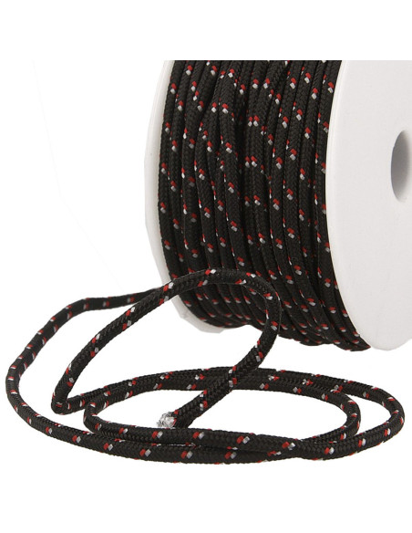 Corda multicolore sport - Nero, rosso e bianco