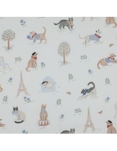 Tessuto popeline di cotone - Viva la Francia 2