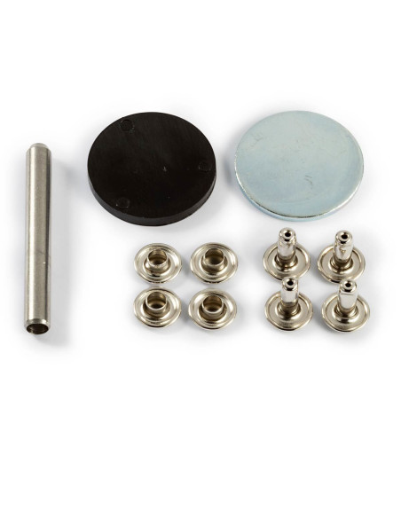 Set di 20 rivetti tubolari con utensile di perforazione da 3-4 mm