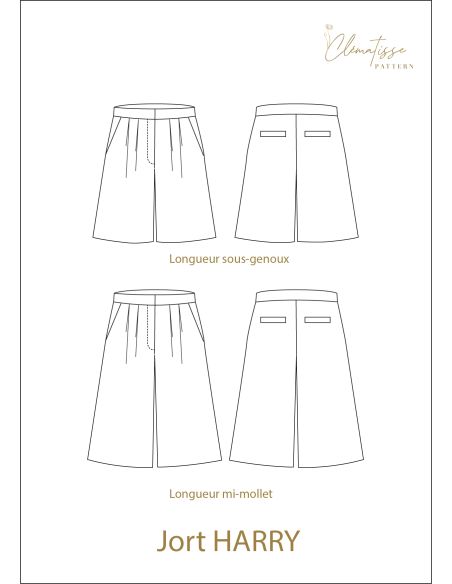 Modello di jort Harry - Clématisse Pattern