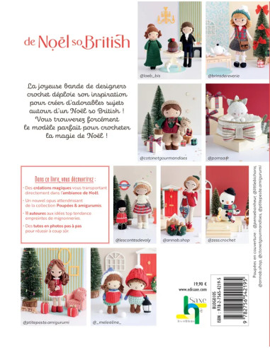 Libro bambole e amigurumi di Natale in stile British