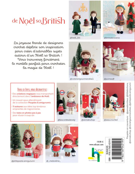 Libro bambole e amigurumi di Natale in stile British