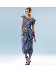 Modello di abito e cintura - Butterick 5880 2