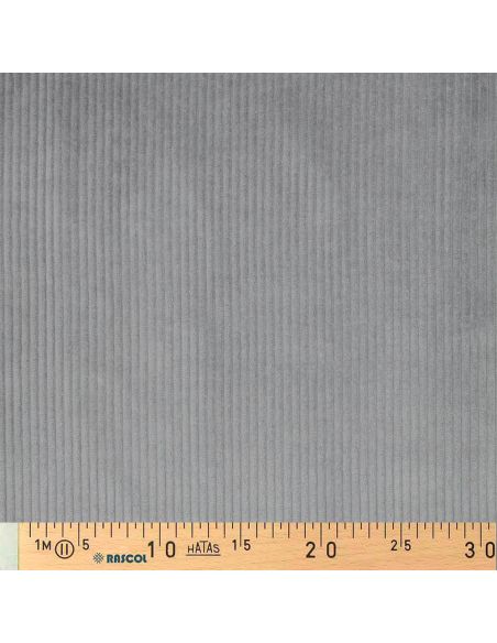 Tessuto velluto a coste cotone - Grigio