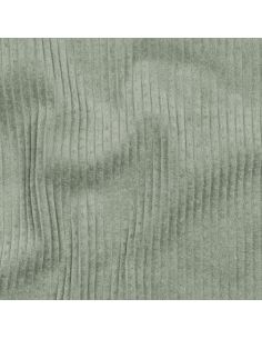 Tessuto velluto a coste di cotone - Verde salvia 2