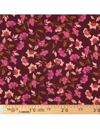 Tessuto viscosa pesante stretch Rosella - Bordeaux