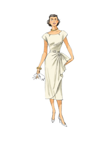 Modello di abito e cintura - Butterick 5880