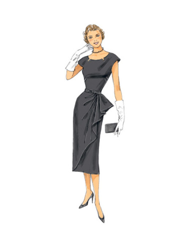 Modello di abito e cintura - Butterick 5880