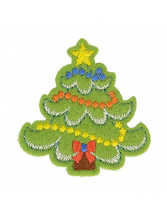 Toppa termoadesiva di Natale - Albero di Natale