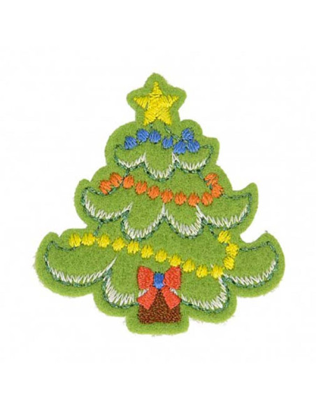 Toppa termoadesiva di Natale - Albero di Natale