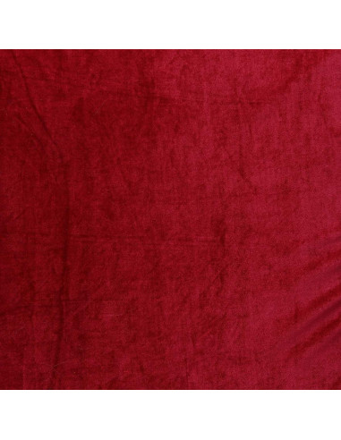 Tessuto velluto elasticizzato - Rosso