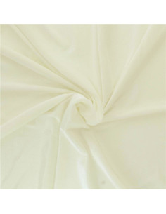 Tessuto velluto elasticizzato - Ecru