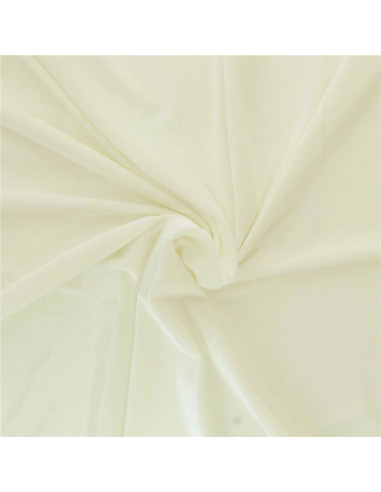 Tessuto velluto elasticizzato - Ecru