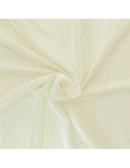 Tessuto velluto elasticizzato - Ecru