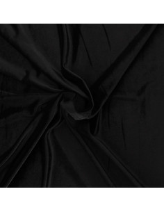 Tessuto velluto elasticizzato - Nero