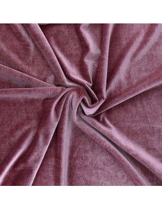 Tessuto velluto elasticizzato - Rosa