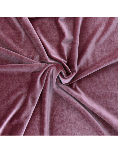 Tessuto velluto elasticizzato - Rosa