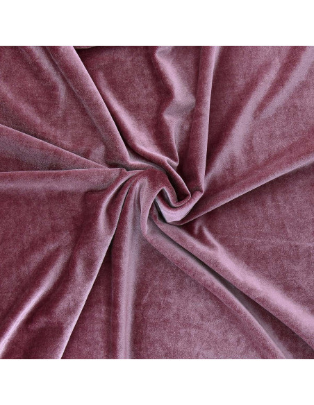 Tessuto velluto elasticizzato - Rosa