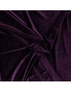 Tessuto velluto elasticizzato - Viola