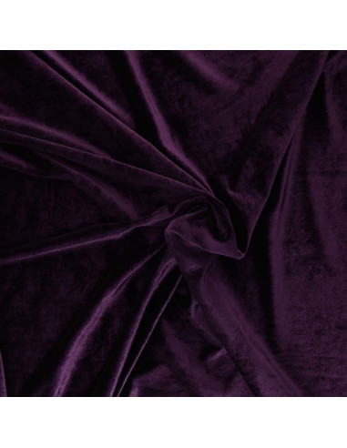 Tessuto velluto elasticizzato - Viola