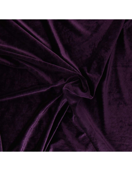 Tessuto velluto elasticizzato - Viola