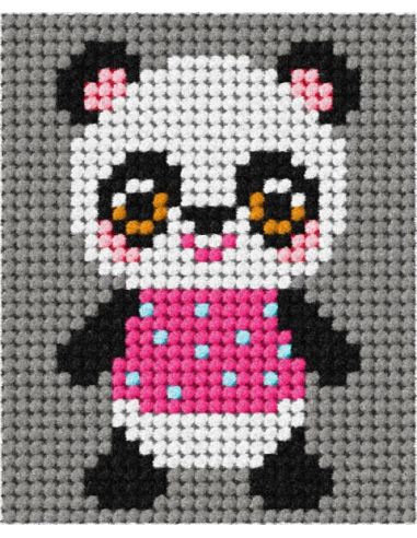 Kit telaio per bambini - La mia amica panda