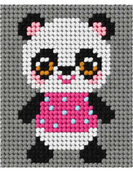 Kit telaio per bambini - La mia amica panda