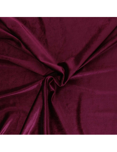 Tessuto velluto elasticizzato - Bordeaux