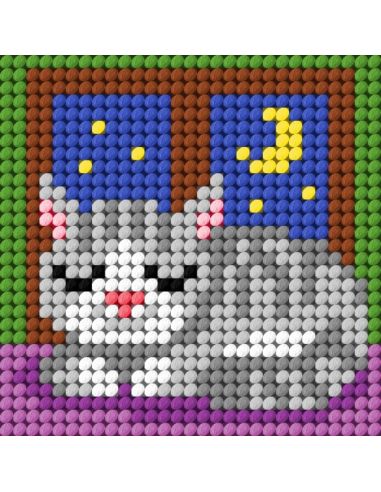Kit telaio per bambini - Il gattino addormentato