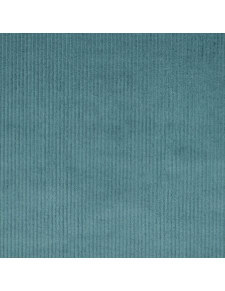 Tessuto velluto a coste di cotone - Blu petrolio leggero