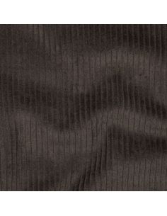 Tessuto velluto a coste cotone - Marrone 2