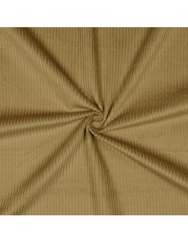 Tessuto velluto a coste cotone - Vecchio oro