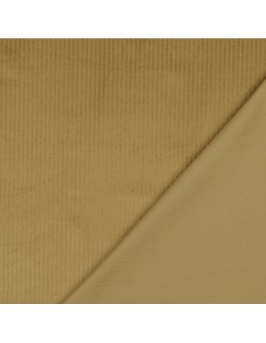 Tessuto velluto a coste cotone - Vecchio oro