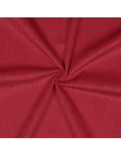 Tessuto velluto a coste di cotone - Rosso