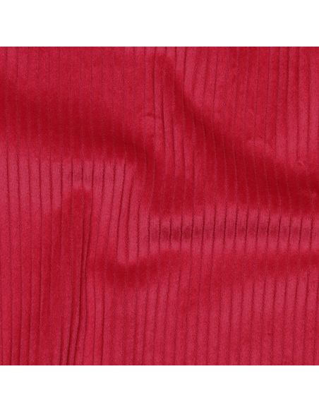 Tessuto velluto a coste di cotone - Rosso