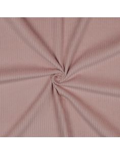 Tessuto velluto a coste di cotone - Rosa antico