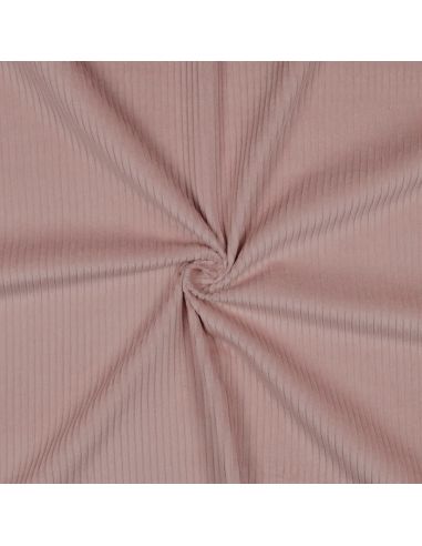 Tessuto velluto a coste di cotone - Rosa antico