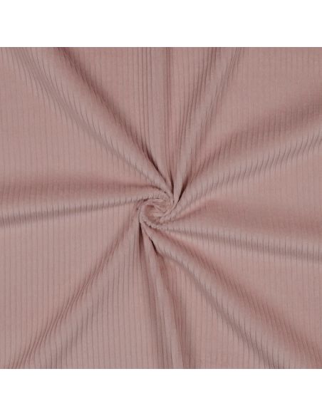 Tessuto velluto a coste di cotone - Rosa antico
