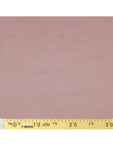 Tessuto velluto a coste di cotone - Rosa antico