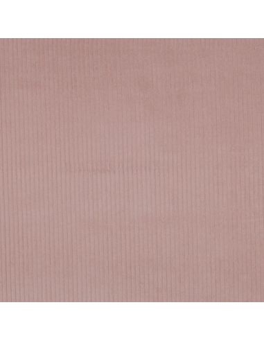 Tessuto velluto a coste di cotone - Rosa antico
