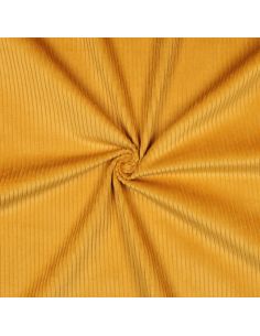 Tessuto velluto a coste di cotone - Giallo