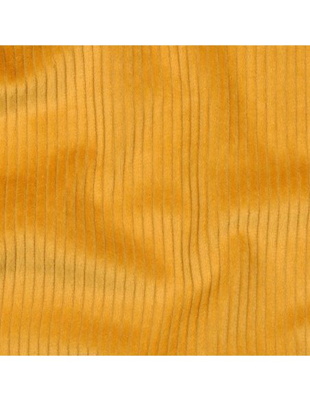 Tessuto velluto a coste di cotone - Giallo