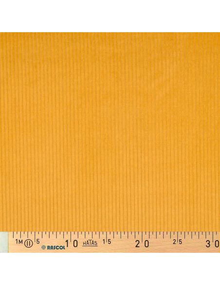 Tessuto velluto a coste di cotone - Giallo