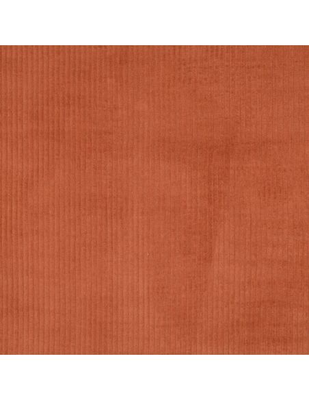 Tessuto velluto a coste cotone - Terracotta
