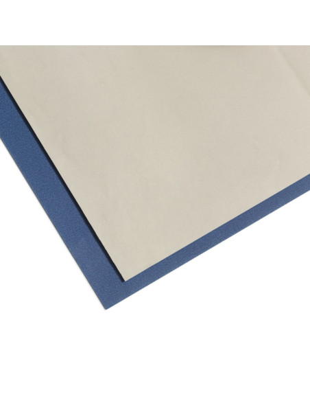 Carta carbone bianca e blu