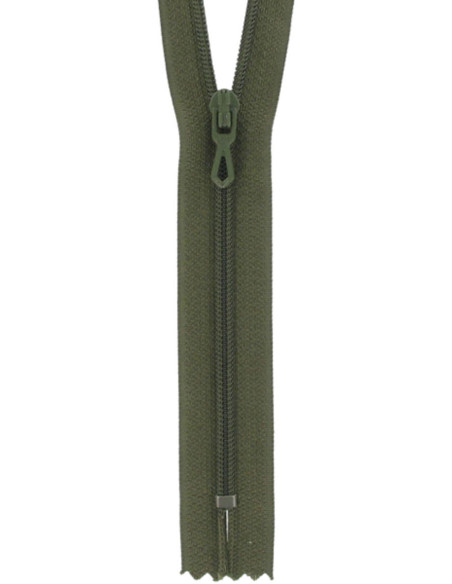 Cerniera in nylon - Verde kaki scuro