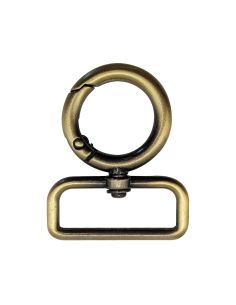 Moschettone girevole rotondo - Bronzo 32 x 20 mm