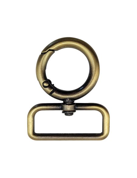 Moschettone girevole rotondo - Bronzo 32 x 20 mm
