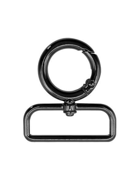 Moschettone girevole rotondo - Canne di fucile 40 x 20 mm
