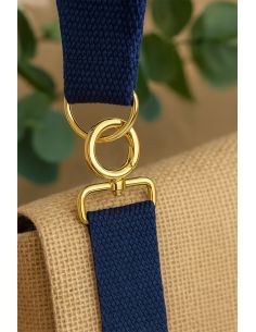 Moschettone girevole rotondo - Oro 40 x 20 mm 2